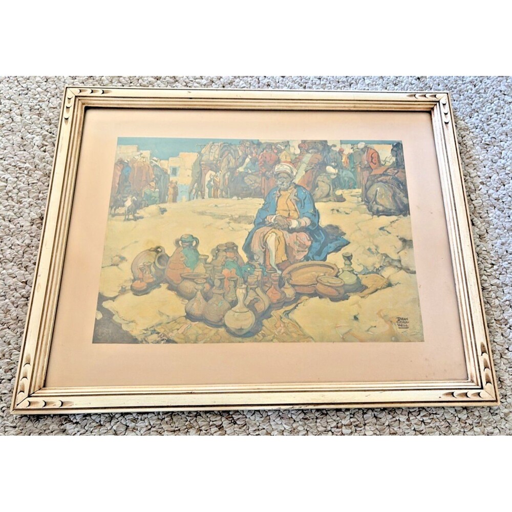 Vintage Dean Cornwell The Pot Seller of Bethlehem Lithography M&B Inc NY